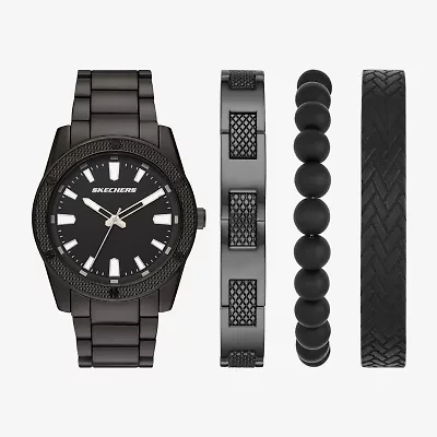 Skechers Mens Gray 2-pc. Watch Boxed Set Sr9078