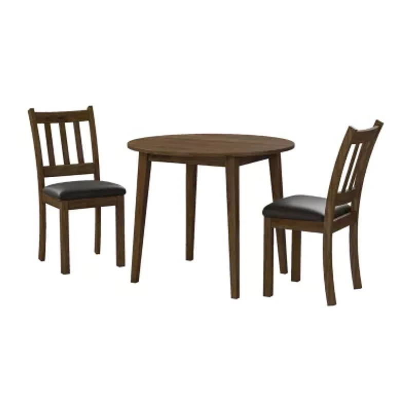 3-pc. Round Upholstered Dining Set
