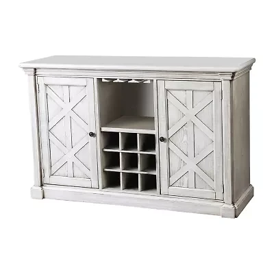 2 Door Server with Wine Racks