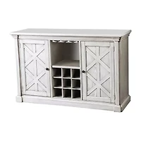 2 Door Server with Wine Racks