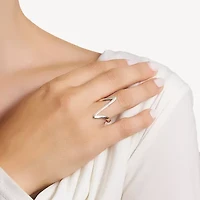Sparkle Allure Womens Pure Silver Over Brass Band