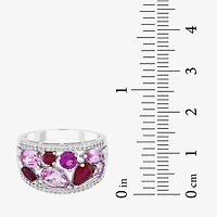 Limited Quantities! Womens Lab Created Pink Sapphire Sterling Silver Cocktail Ring
