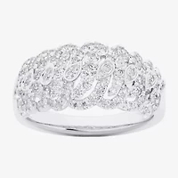 (G-H / Si1-Si2) Womens 3/4 CT. T.W. Lab Grown White Diamond 10K Gold Band