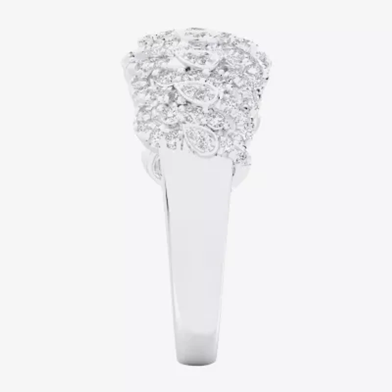 (G-H / Si1-Si2) Womens 3/4 CT. T.W. Lab Grown White Diamond 10K Gold Band