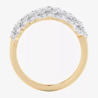 G-H / Si1-Si2) Womens CT. T.W. Lab Grown White Diamond 10K Gold Band