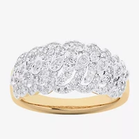 G-H / Si1-Si2) Womens CT. T.W. Lab Grown White Diamond 10K Gold Band