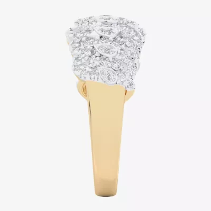 G-H / Si1-Si2) Womens CT. T.W. Lab Grown White Diamond 10K Gold Band