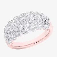 (G-H / Si1-Si2) Womens 3/4 CT. T.W. Lab Grown White Diamond 10K Rose Gold Band