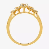 G-H / Si2-I1) Womens / CT. T.W. Lab Grown White Diamond 10K Gold Cluster Band