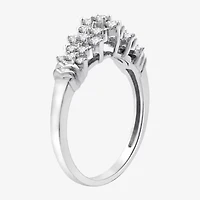 G-H / Si2-I1) Womens / CT. T.W. Lab Grown White Diamond 10K Gold Cluster Band