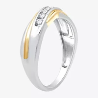 I Said Yes (H-I / I1) Womens 2MM 1/4 CT. T.W. Lab Grown White Diamond 14K Gold Over Silver Sterling Wedding Band