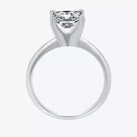 (G / SI2) Womens 2 CT. Lab-Grown White Diamond 14K Gold Princess-cut Solitaire Engagement Ring