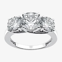 4 CT. T.W. Lab-Grown (G / SI1-SI2) Diamond Round 3-Stone Engagement Ring 14K Gold