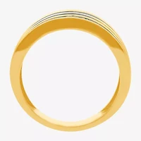 (H-I / Si2-I1) 1 CT. T.W. Lab Grown White Diamond 10K Gold Anniversary Side Stone Band