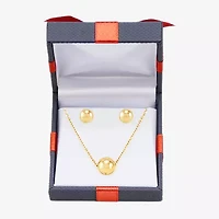 Womens 10K Gold Round 2-pc. Jewelry Set