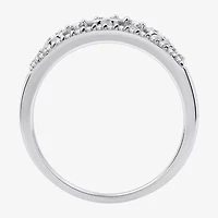 Womens /2 CT. T.W. Lab Grown White Diamond Sterling Silver Band