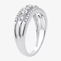 Womens /2 CT. T.W. Lab Grown White Diamond Sterling Silver Band