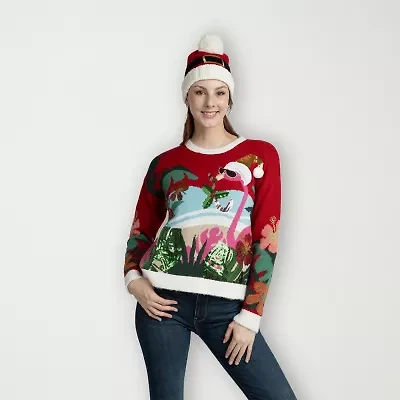 Jollidays Womens Crew Neck Long Sleeve Pullover Sweater