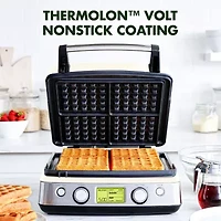 Greenpan Elite 4-Square Ceramic Non-Stick Waffle Maker