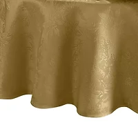 Elrene Home Fashions Poinsettia Elegance Round/Oval Tablecloth