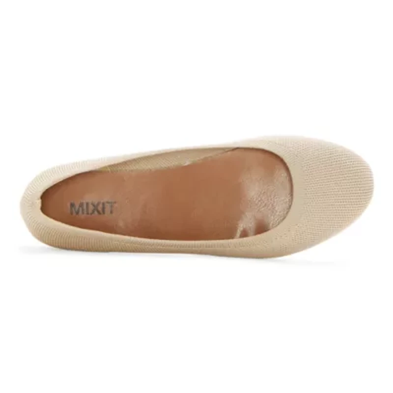 Mixit Callie Womens Round Ballet Flats