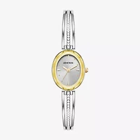 Armitron Womens Crystal Accent Silver Tone Bracelet Watch 75/5903svtt