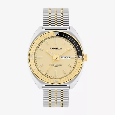 Armitron Mens Two Tone Stainless Steel Bracelet Watch 20/5577chtt