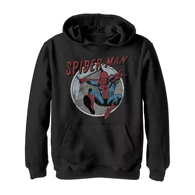 Disney Collection Little & Big Kid Boys Long Sleeve Marvel Spiderman Hoodie