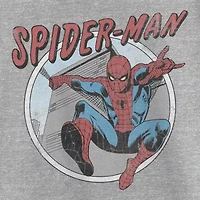 Disney Collection Little & Big Kid Girls Crew Neck Short Sleeve Regular Fit Marvel Spiderman Graphic T-Shirt