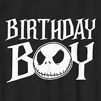Disney Collection Little & Big Kid Boys Crew Neck Short Sleeve Regular Fit Nightmare Before Christmas Graphic T-Shirt