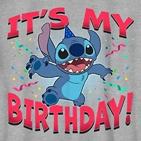 Disney Collection Little & Big Kid Boys Crew Neck Short Sleeve Regular Fit Lilo Stitch Graphic T-Shirt