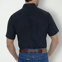 Ely Cattleman Snap Front Mens Short Sleeve Classic Fit Button-Down Shirt