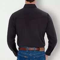 Ely Cattleman Snap Front Mens Long Sleeve Classic Fit Big and Tall Button-Down Shirt