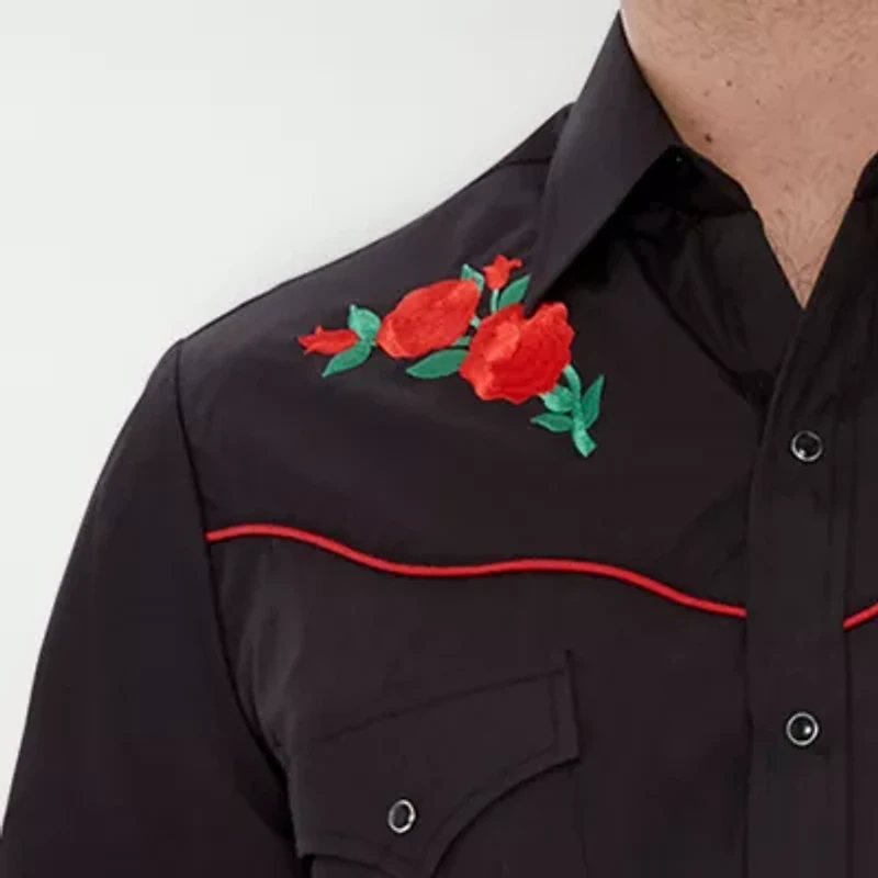 Ely Cattleman Mens Long Sleeve Western Shirt