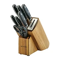 Anolon AlwaysSharp Japanese Steel 8-pc. Knife Block Set with Built-In Sharpener
