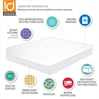 Intelligent Design Puff Overload Down Alternative Mattress Pad