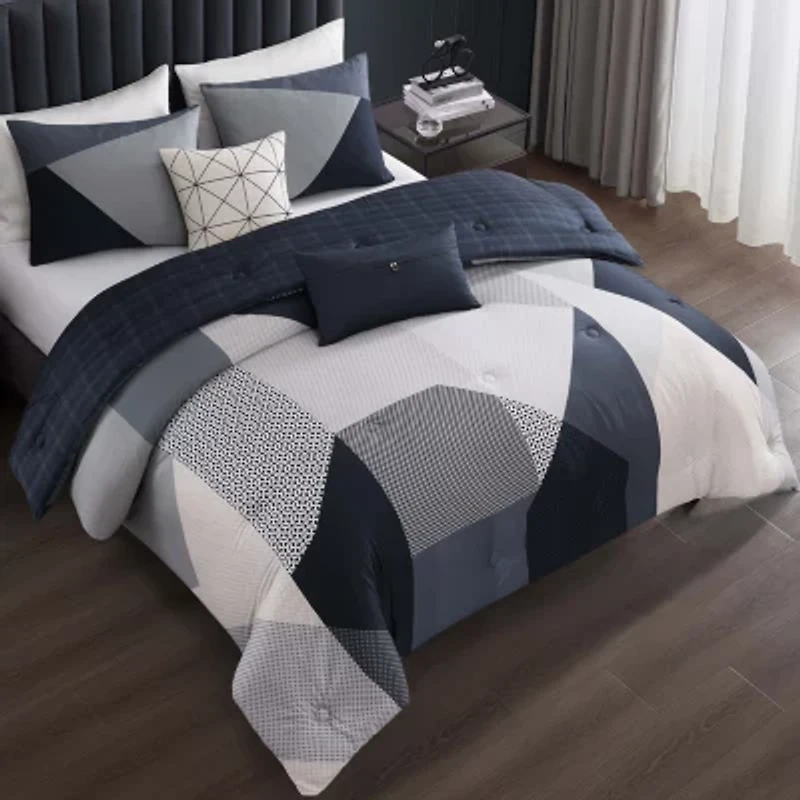 Bebejan Geo Fusion 5-pc. Midweight Reversible Comforter Set