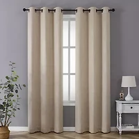 Regal Home Vista Embossed Grommet Top Energy Saving Blackout Set of 2 Curtain Panel