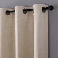 Regal Home Vista Embossed Grommet Top Energy Saving Blackout Set of 2 Curtain Panel