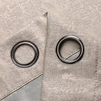 Regal Home Vista Embossed Grommet Top Energy Saving Blackout Set of 2 Curtain Panel