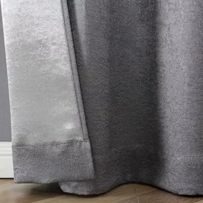 Regal Home Vista Embossed Grommet Top Energy Saving Blackout Set of 2 Curtain Panel