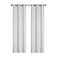 Regal Home Brodie Printed Grommet Top Energy Saving Blackout Set of 2 Curtain Panel