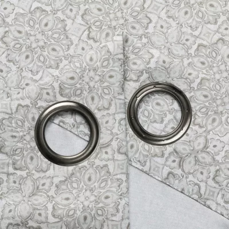 Regal Home Brodie Printed Grommet Top Energy Saving Blackout Set of 2 Curtain Panel
