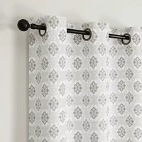 Regal Home Vance Printed Grommet Top Energy Saving Blackout Set of 2 Curtain Panel