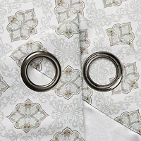 Regal Home Vance Printed Grommet Top Energy Saving Blackout Set of 2 Curtain Panel