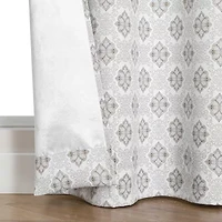 Regal Home Vance Printed Grommet Top Energy Saving Blackout Set of 2 Curtain Panel