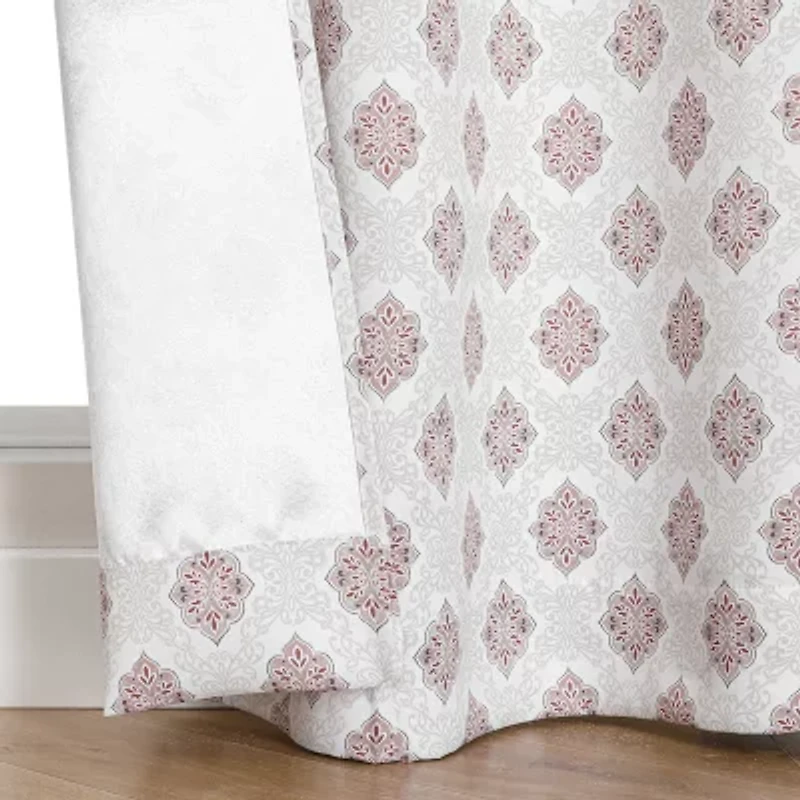 Regal Home Vance Printed Grommet Top Energy Saving Blackout Set of 2 Curtain Panel