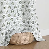 Regal Home Vance Printed Grommet Top Energy Saving Blackout Set of 2 Curtain Panel