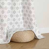 Regal Home Vance Printed Grommet Top Energy Saving Blackout Set of 2 Curtain Panel