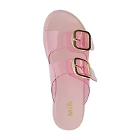 Mia Girl Womens Natesi Adjustable Strap Flat Sandals